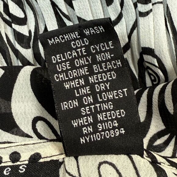 New York City Design Separates Sheer Blouse Women's 4XL Plus Size Paisley Shirt - Picture 7 of 7